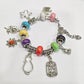 Pulsera de charms con abalorios de gatos