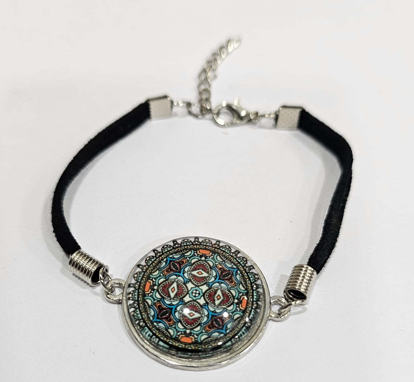 Pulsera de cordón con diseños florales tipo azulejo (envío aleatorio)