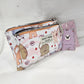 Cartera-monedero doble Sweet Candy estampado gatitos repelente al agua