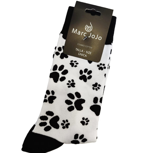 Calcetines con estampación dibujo huellas