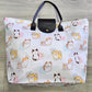 Bolsa Tote Blanco con Gatos – Plegable