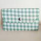 Cartera Vichy Verde hecha a mano