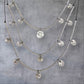 Collar Triple Huella Brillante de Acero