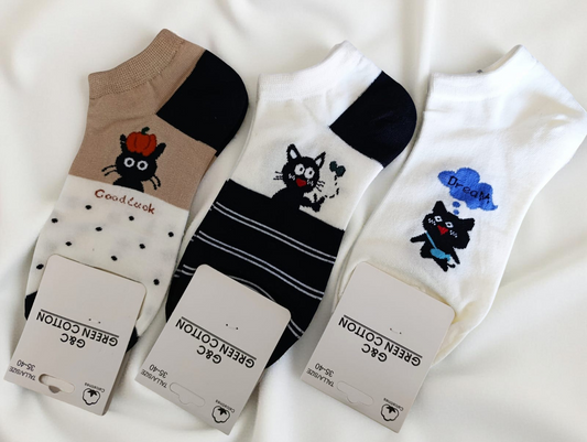 Calcetines Gato Suertudo – Pack 3 diseños