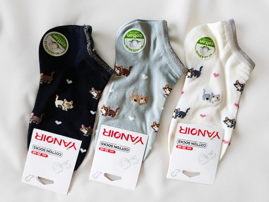 Calcetines “Mininos Pixelados” – Pack 3 pares
