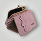 Monedero-billetero silueta de gato en color rosa