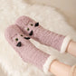 Calcetines antideslizantes térmicos pantufla Gato Peluche