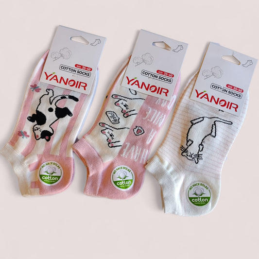 Calcetines “Gatitos Minimal” – Pack 3 pares