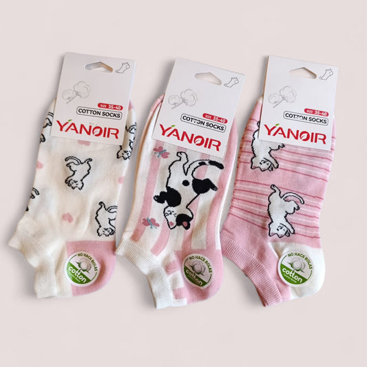 Calcetines “Gatitos Minimal” – Pack 3 pares