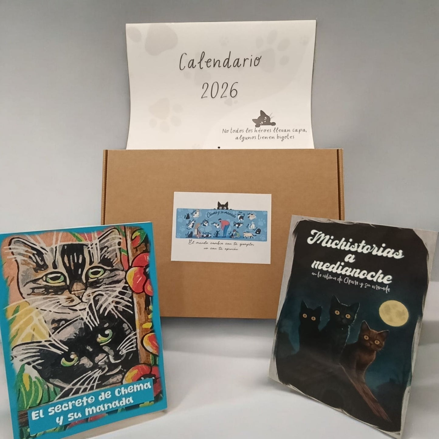 Lote Solidario 2 Chema y su Manada – El secreto + Michistorias + Calendario 2026