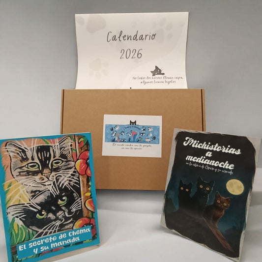 Lote Solidario 2 Chema y su Manada – El secreto + Michistorias + Calendario 2026