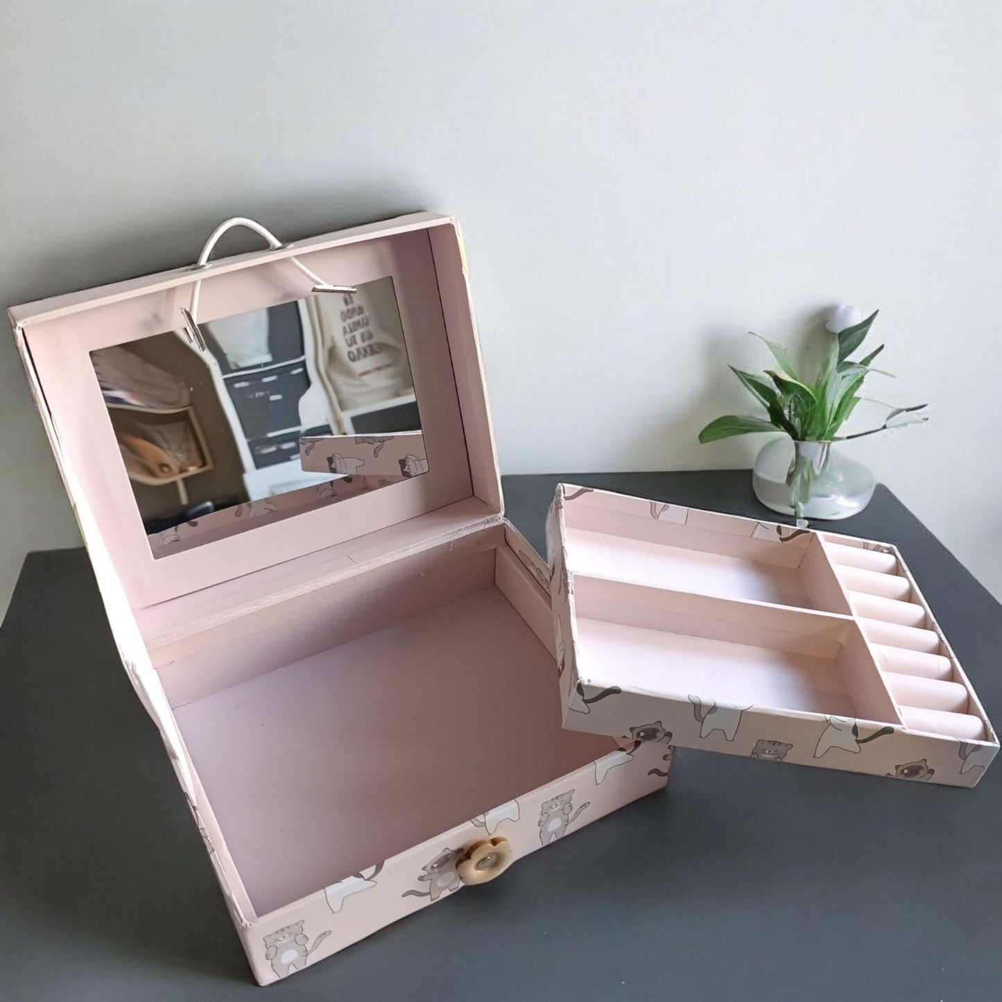 Caja Joyero “La vida es mejor con mi gato” – Organización con toque Michi