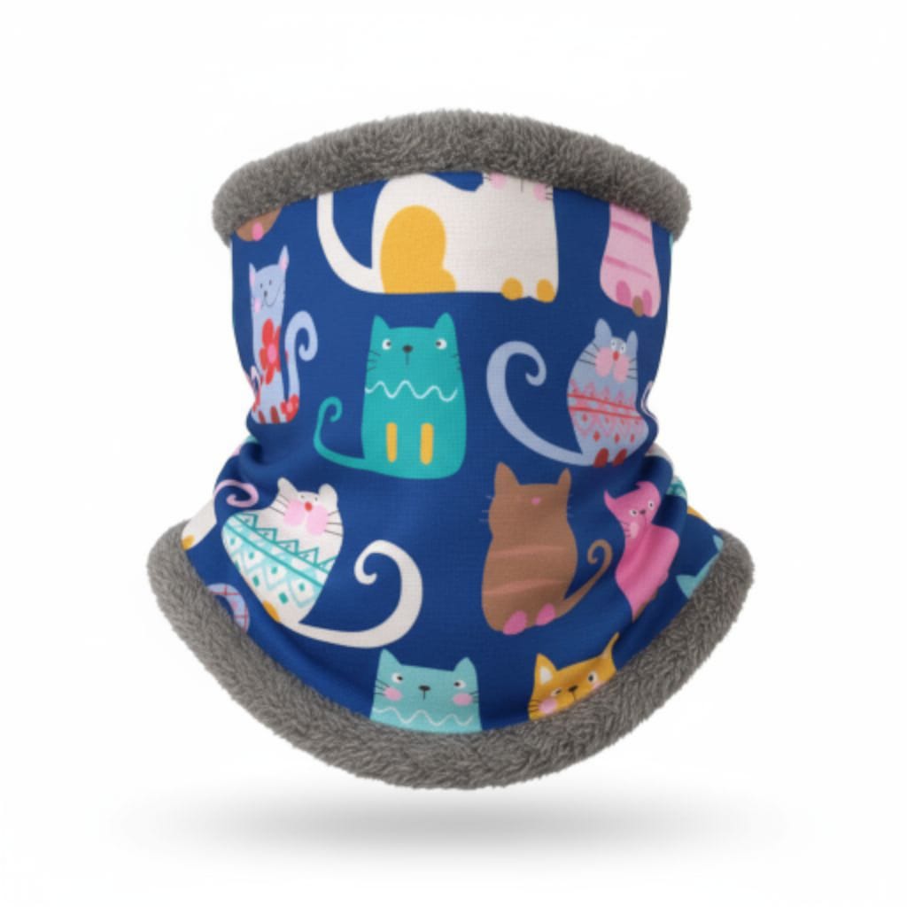 Braga Polar Gatitos – Súper Suave, Calentita y Ajustable