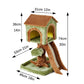 Árbol rascador para gatos con casita y rampa