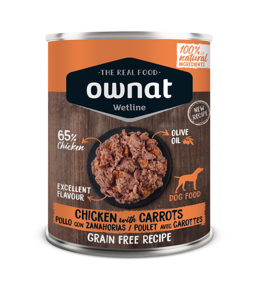 Ownat Wetline Pollo con Zanahorias para perros