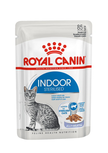 Royal Canin Indoor Sterilised 85 gr (Sobre gelatina)
