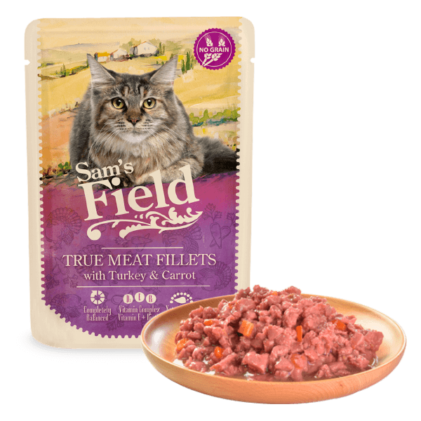 Sam's Field Adult Sobre Filetes Pavo y Zanahorias 85gr
