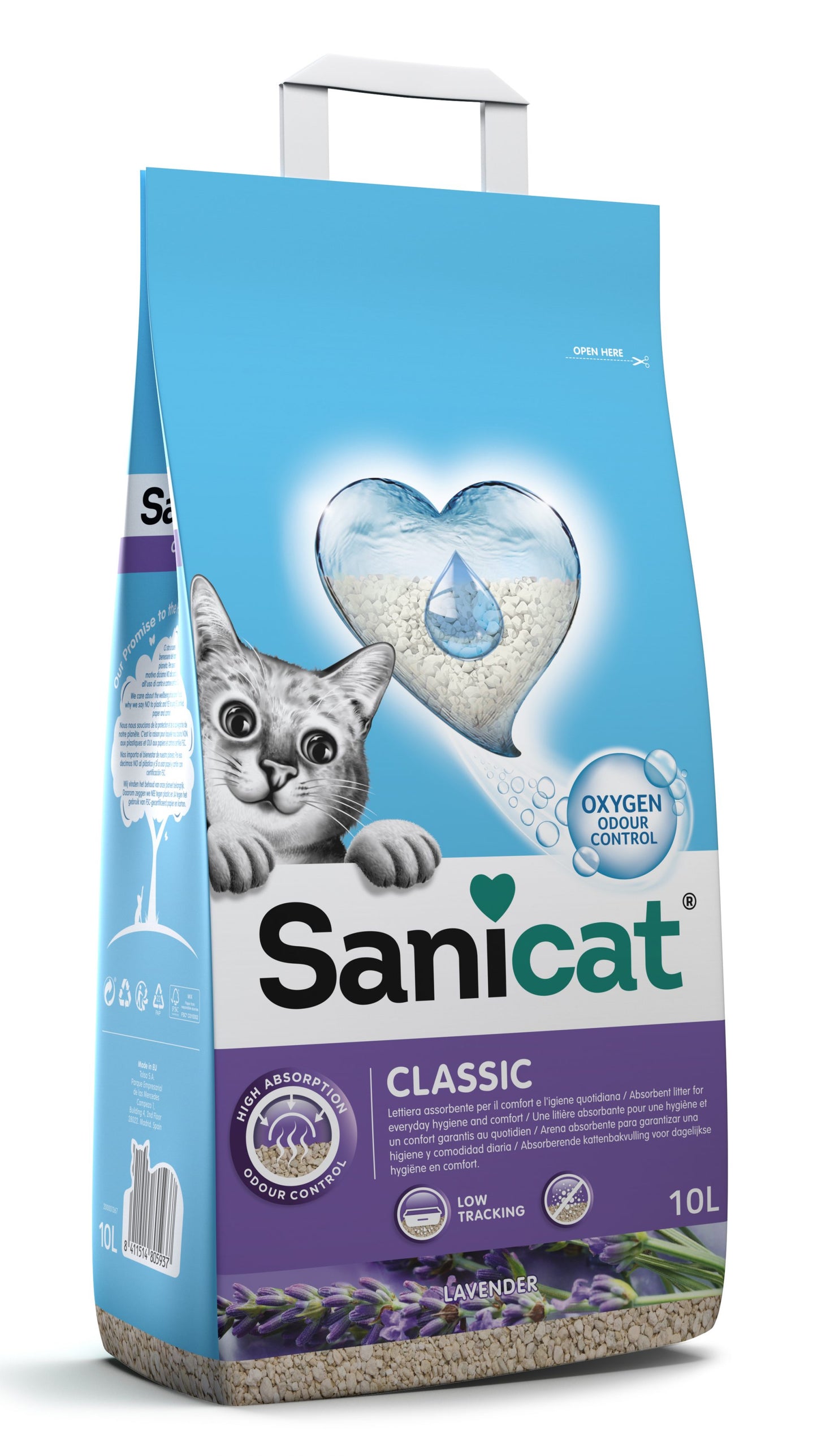 Sanicat Arena Classic Lavanda 10L