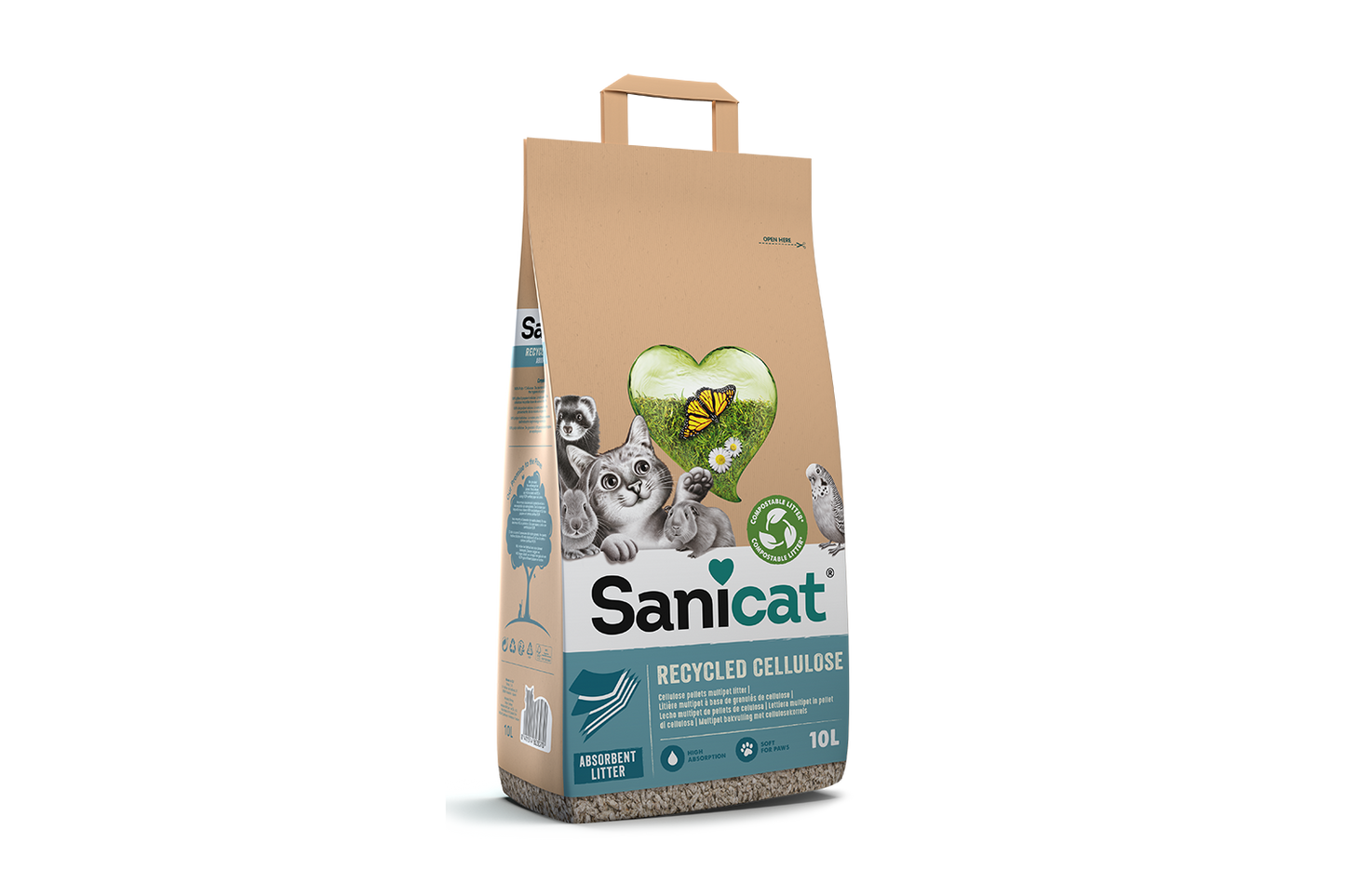 Sanicat Recycled Cellulose Lecho Natural 10L