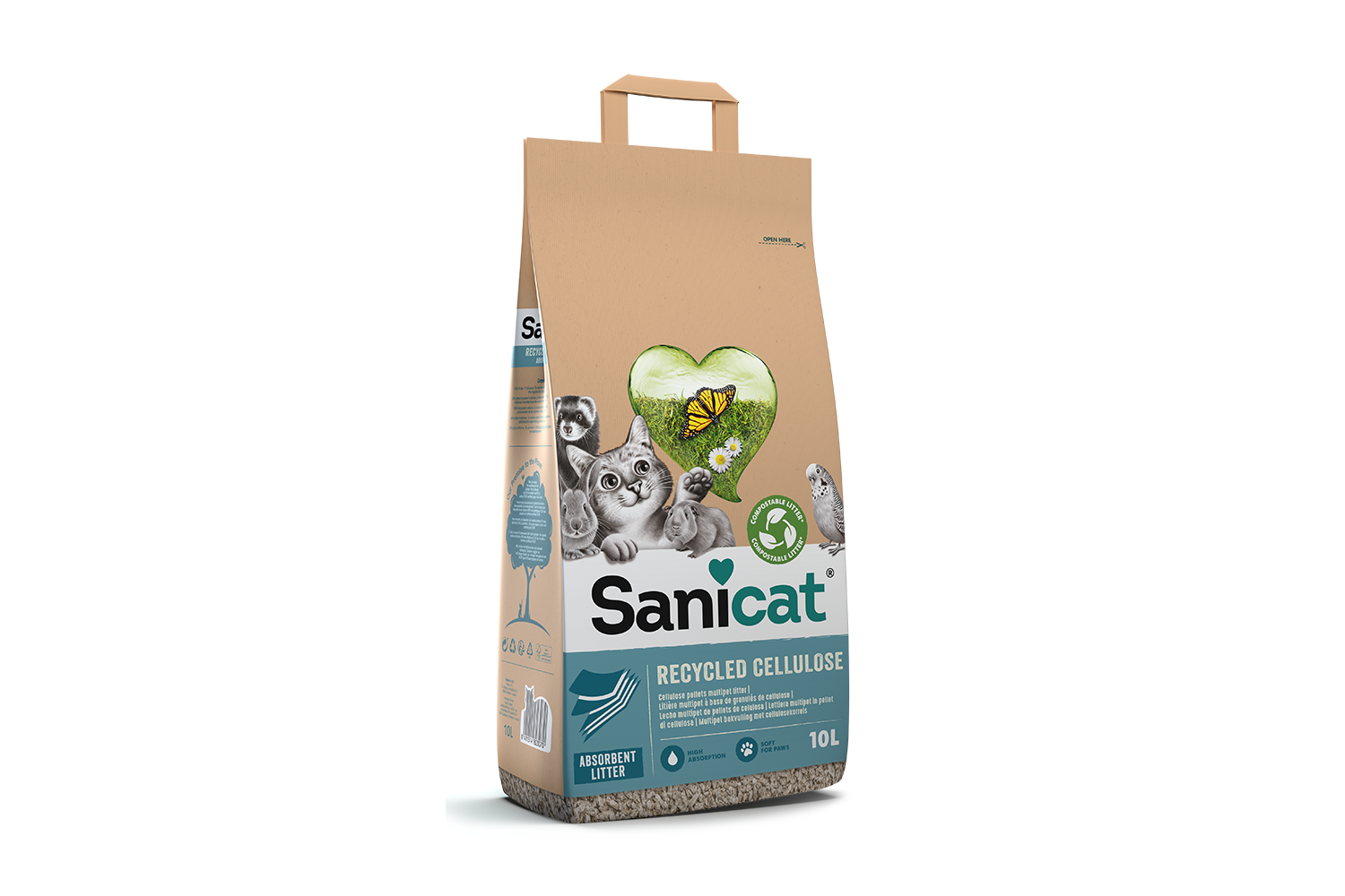 Sanicat Recycled Cellulose Lecho Natural 10L