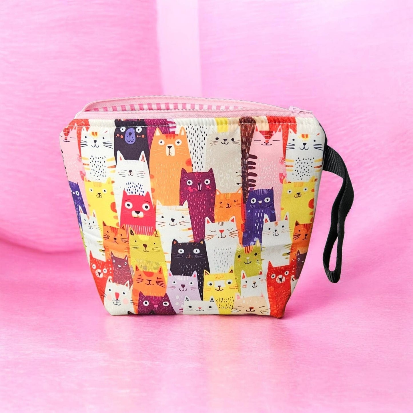 Neceser de tela Gatitos Multicolor (@lucikukadas)