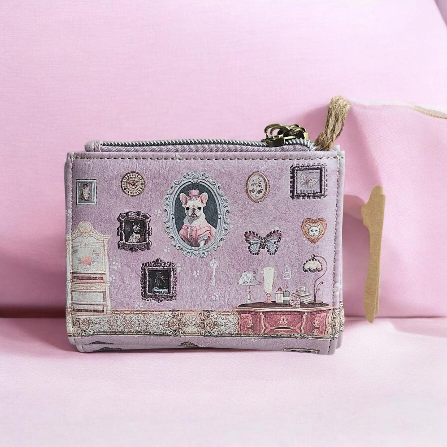 Cartera billetera Sweet Candy – Nueva Colección. Color malva