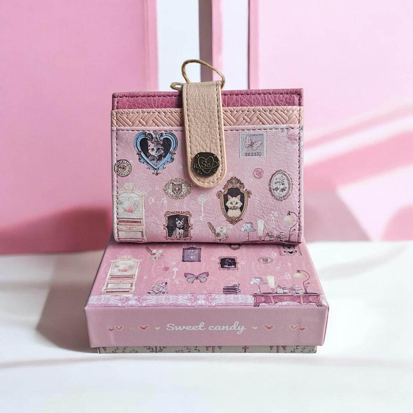 Cartera billetera Sweet Candy – Nueva Colección. Color rosa