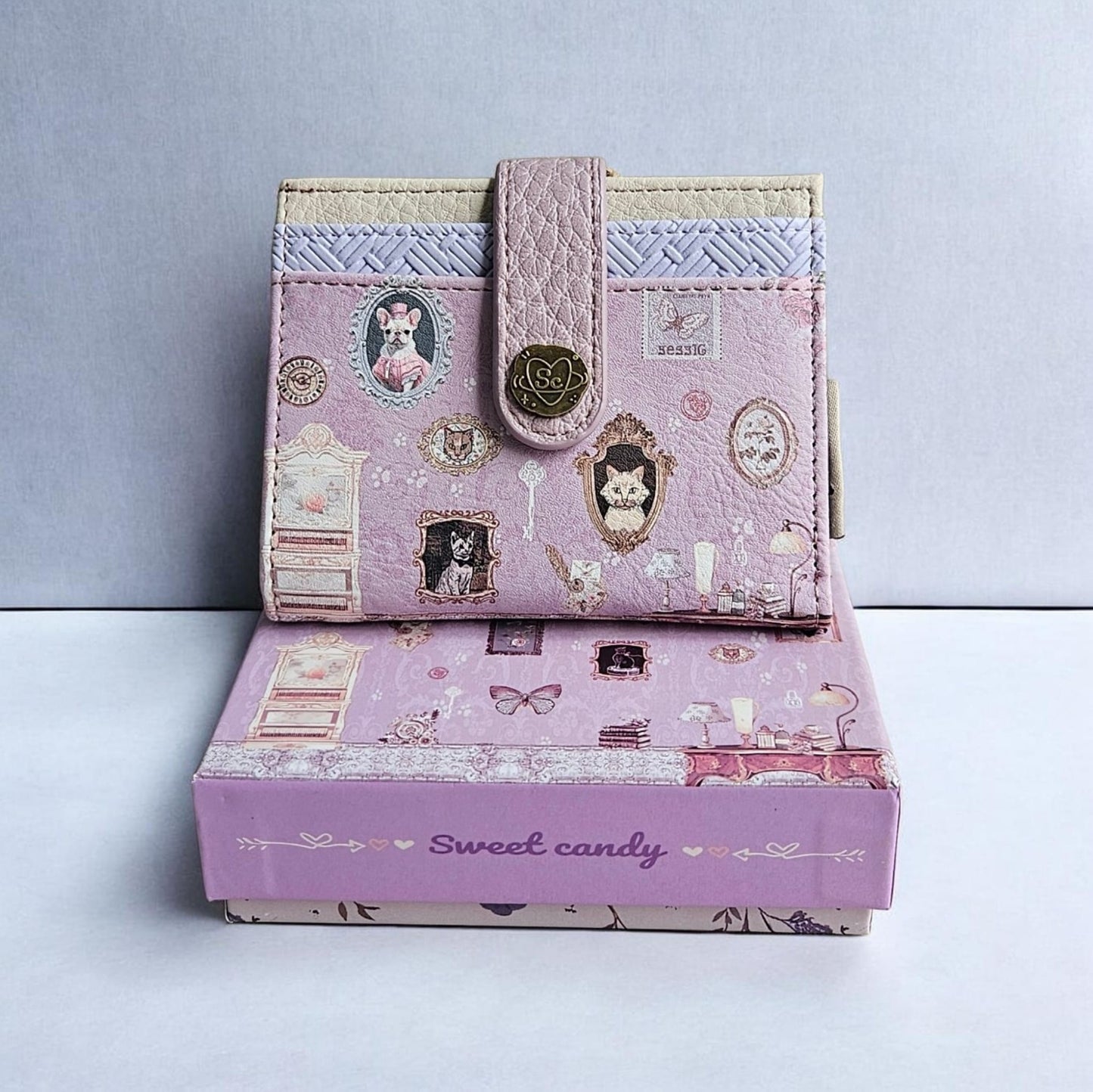 Cartera billetera Sweet Candy – Nueva Colección. Color malva