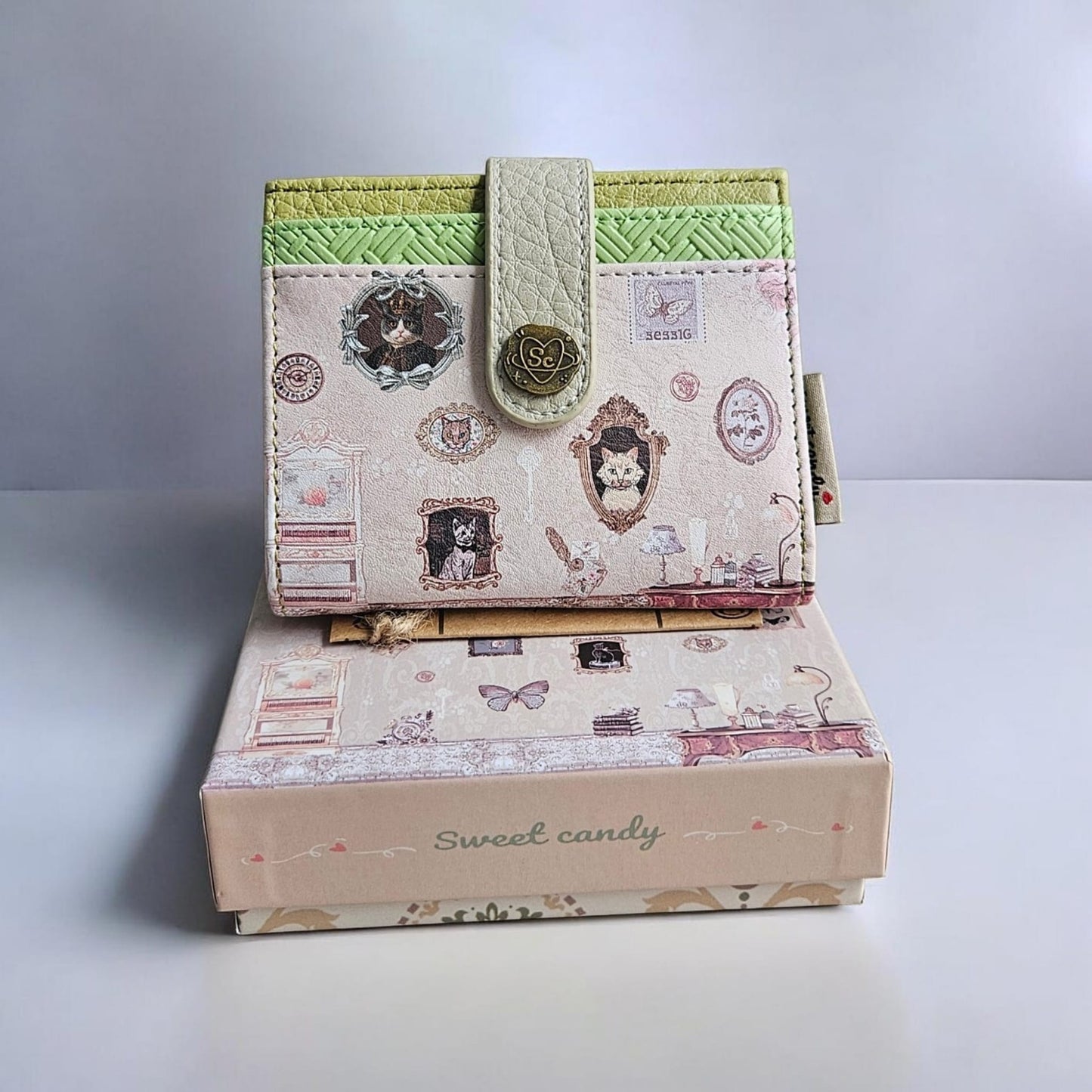 Cartera billetera Sweet Candy – Nueva Colección. Color verde