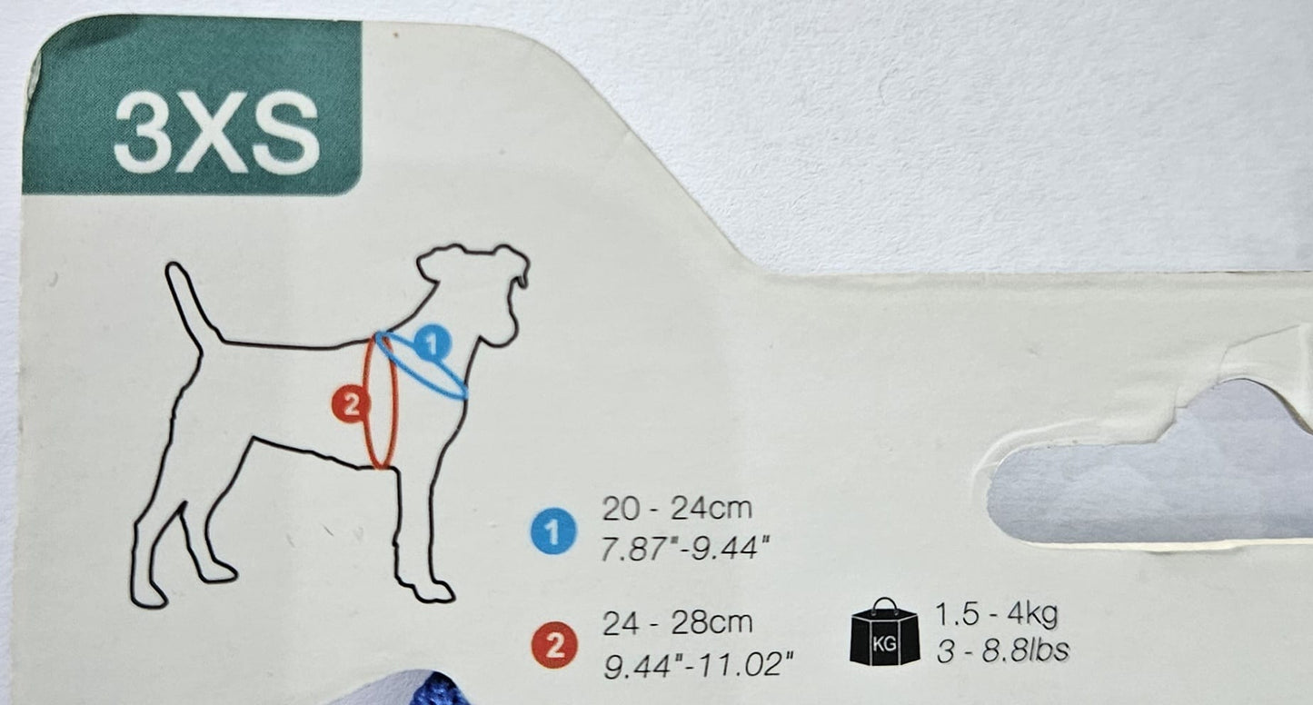 Arnés para gato transpirable color rojo con anilla de aluminio