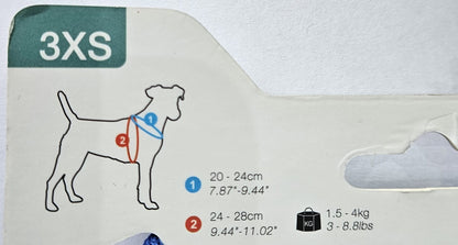 Arnés para gato transpirable color rojo con anilla de aluminio