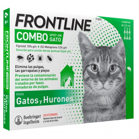 FRONTLINE COMBO SPOT-ON GATOS 6 PIPETAS