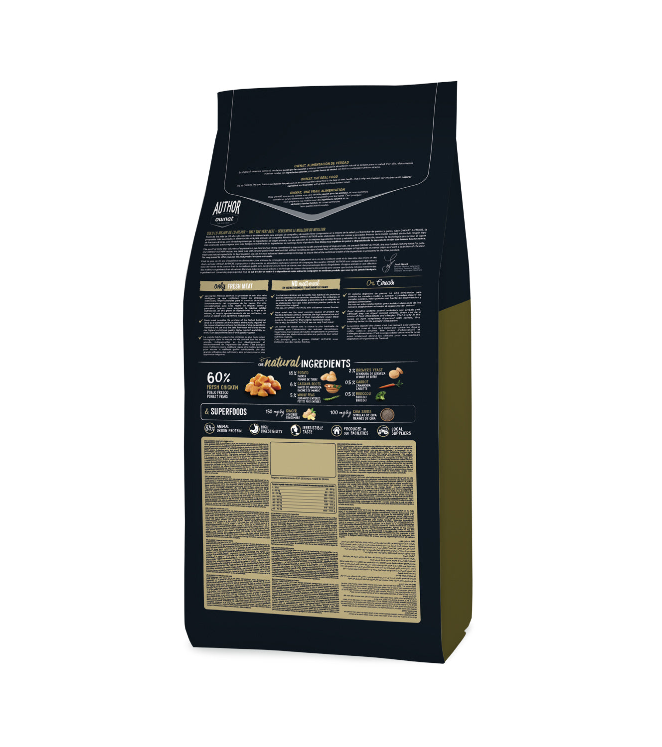 Ownat Author Gf Sterilized Fresh Chicken para gatos