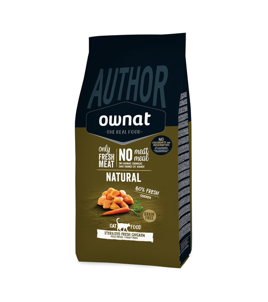 Ownat Author Gf Sterilized Fresh Chicken para gatos