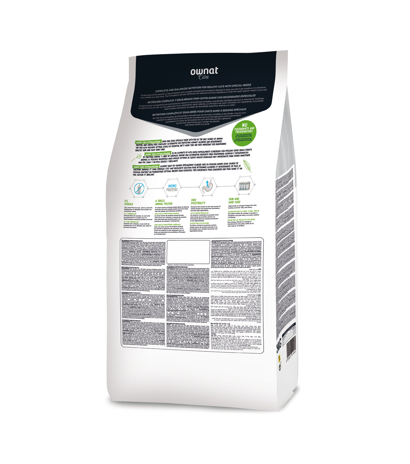 Ownat Care Hypoallergenic para gatos