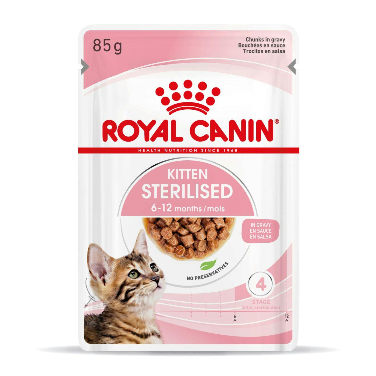 Royal Canin Kitten Sterilised 85 gr (Sobre Salsa) - Chema y su manada