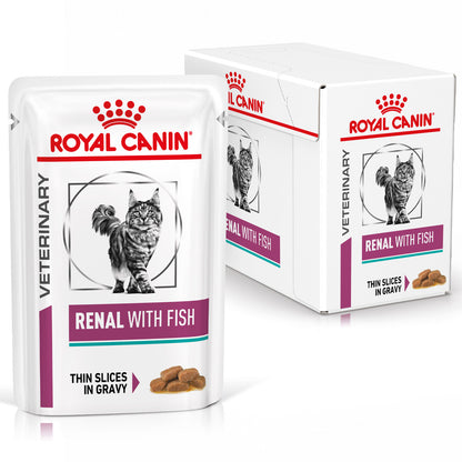 Royal Canin Veterinary Renal Cat 85 Gr (Pescado Salsa)