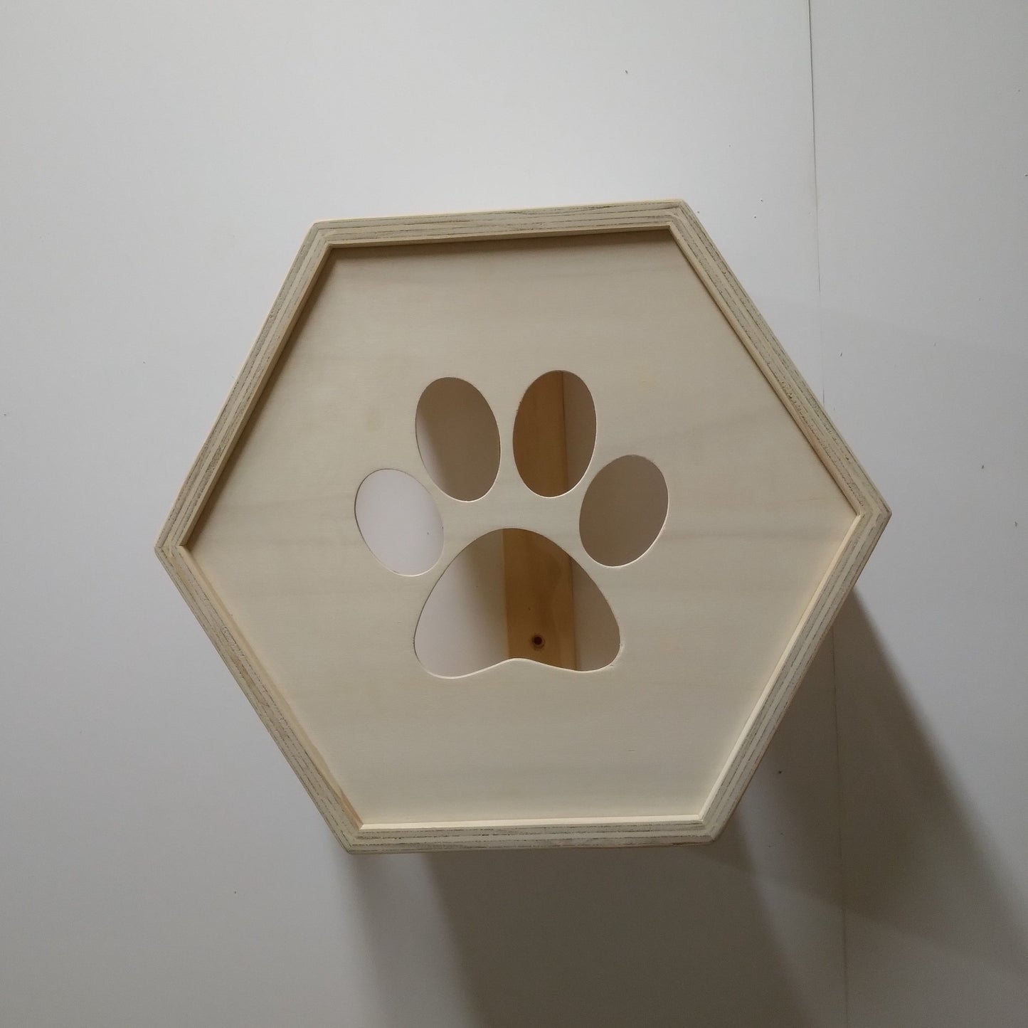 Mueble Hexagonal de colgar en pared para gatos