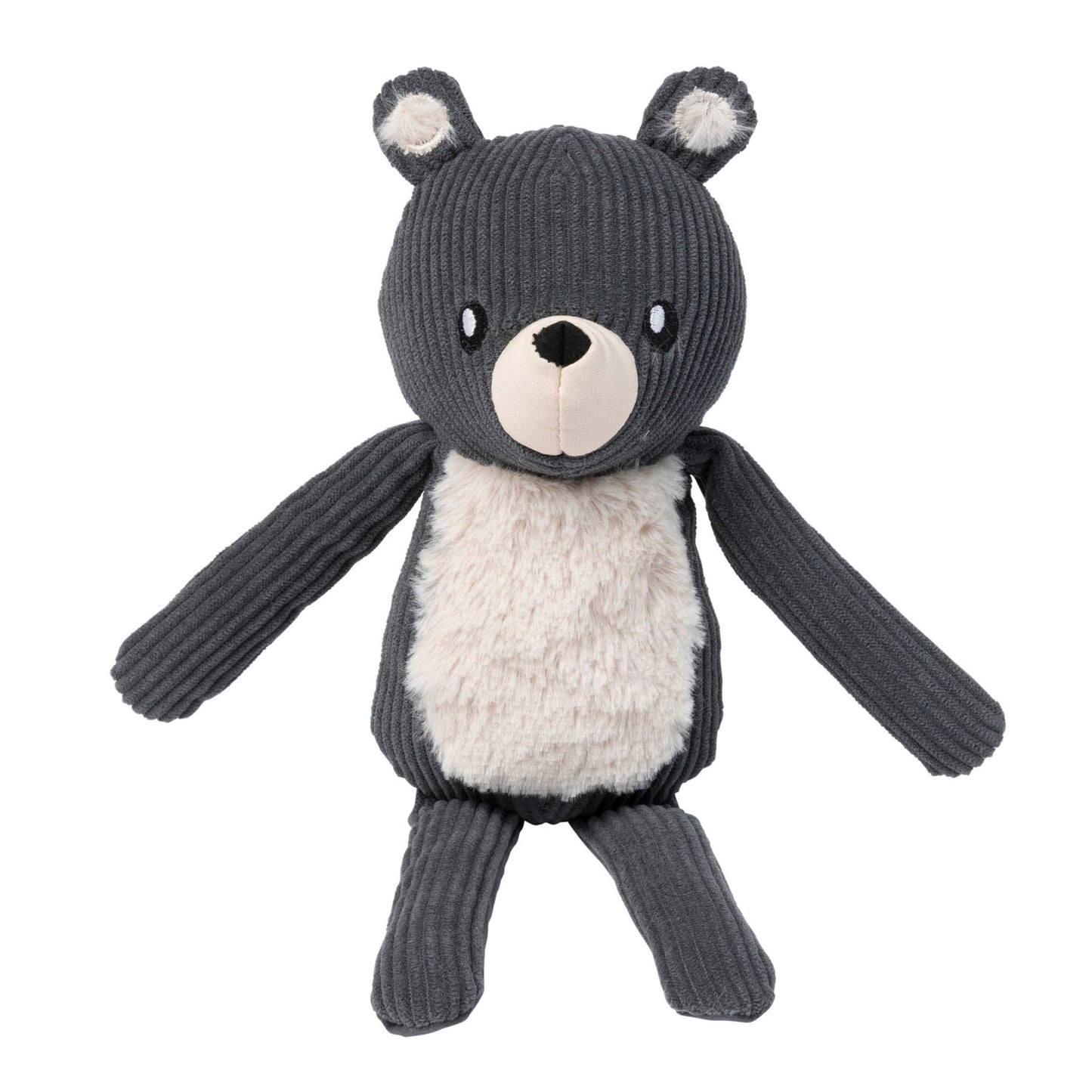 FUZZYARD LIFE CORDUROY TOY - SLATE GREY BEAR