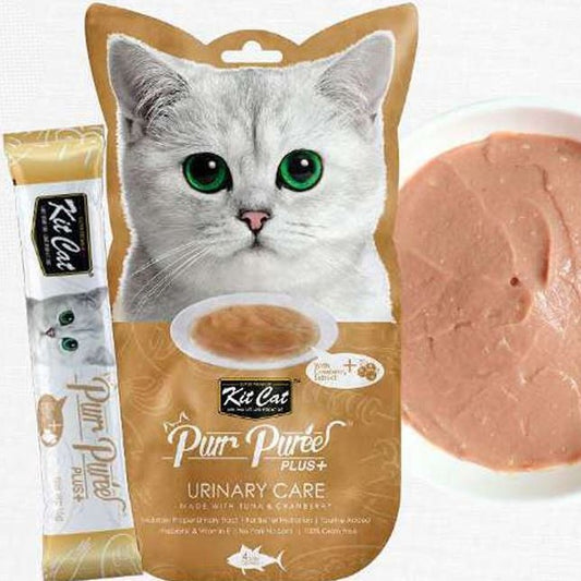 KIT CAT PURR PUREE+URINARY CARE CON ATÚN & ARÁNDANOS