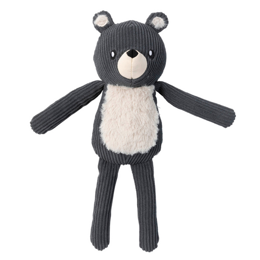 FUZZYARD LIFE CORDUROY TOY - SLATE GREY BEAR