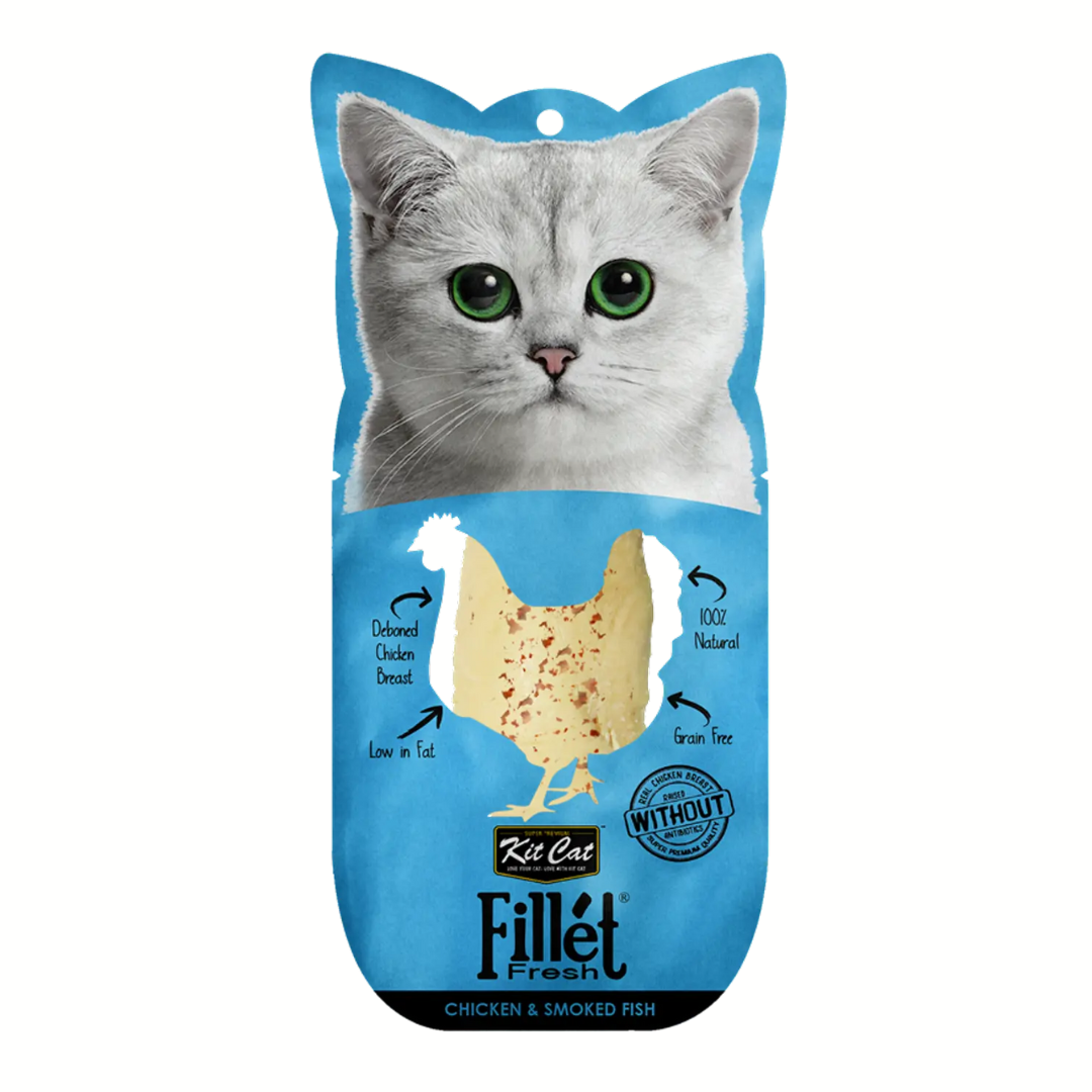 KIT CAT FILLETFRESH - POLLO Y PESCADO AHUM. 30G