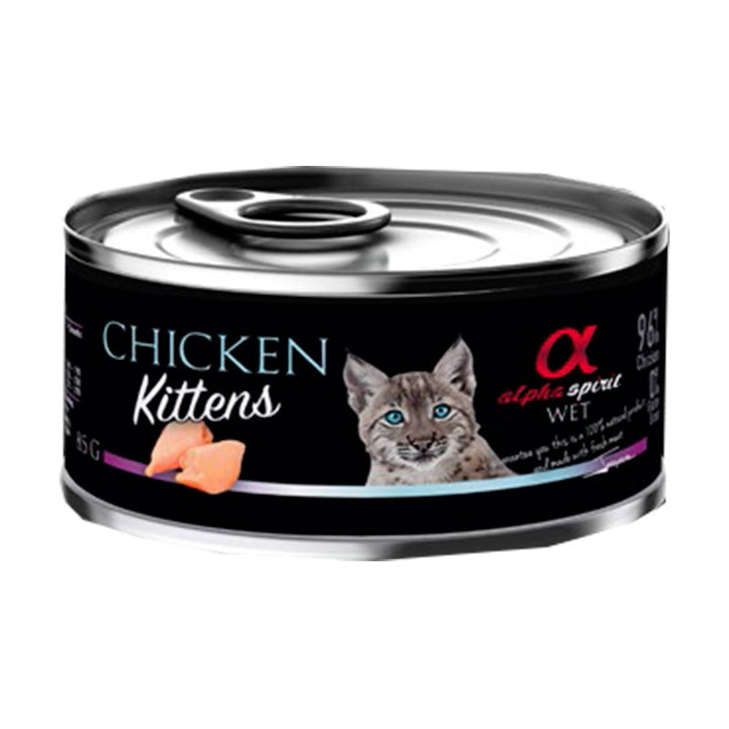 Alpha Lata Gato Kitten Pollo 18x85gr