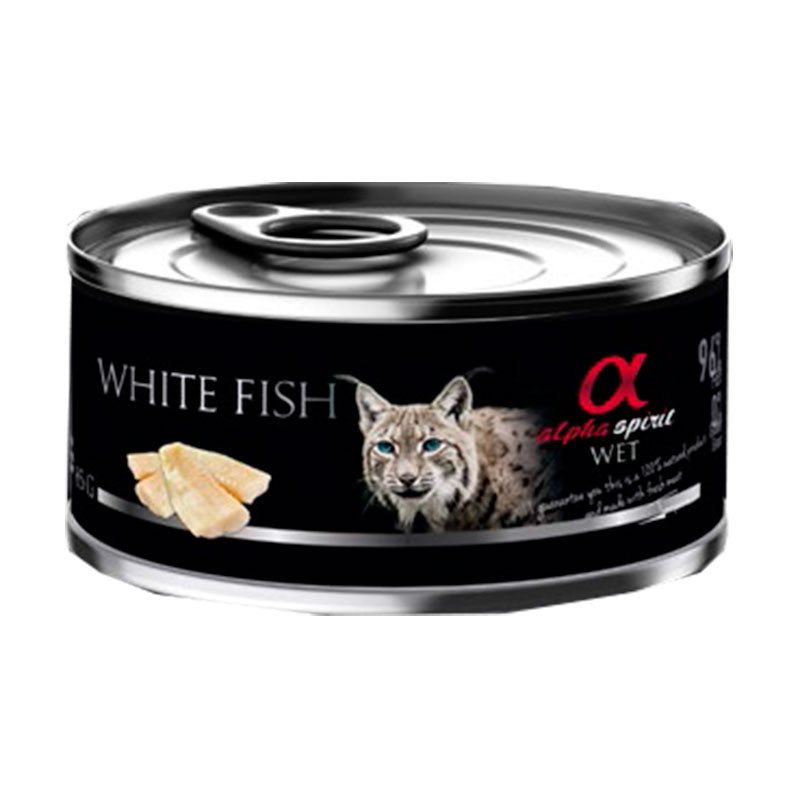 Alpha Lata Gato Pescado Blanco 18x85gr