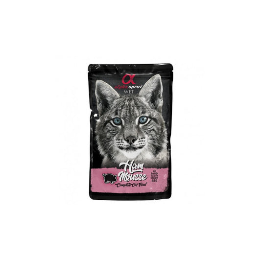 Alpha Spirit gato pouch mousse jamon 24x85grs