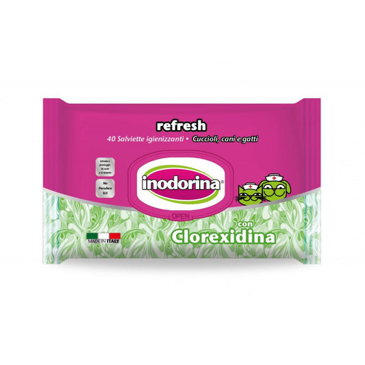 Inodorina Toallitas Refresh Clorhexidina 40Ud