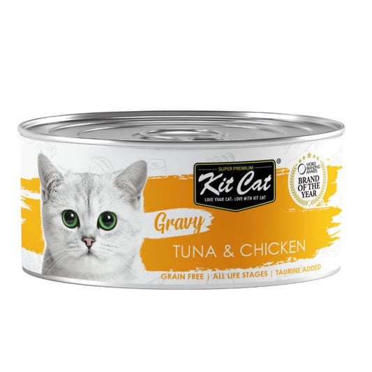 KIT CAT LATA GRAVY - ATÚN & POLLO 70G