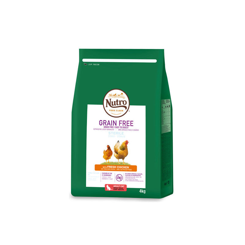 Nutro Grain Free gato esterilizado pollo 1,4kg 