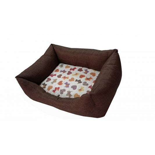 SIESTA CAMA MARRON PERRITOS 55cm