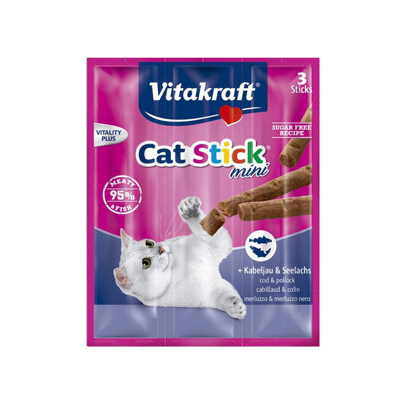 Vitakraft Cat-Stick Mini Bacalao-Atun 3 uds